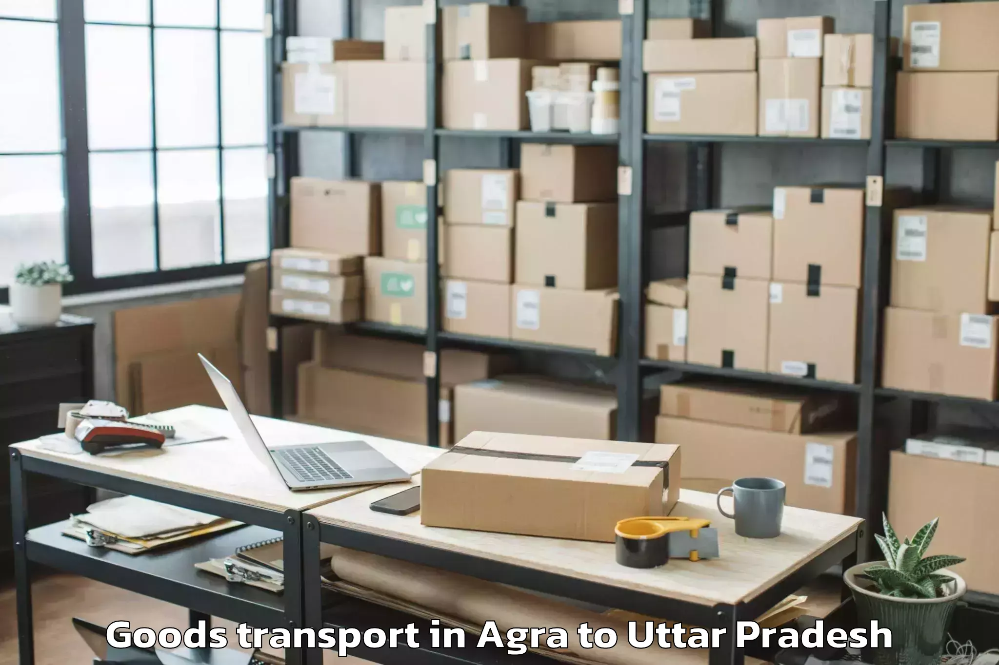 Reliable Agra to Invertis University Bareilly Goods Transport